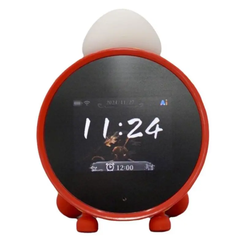 PZHI-AI Alarm Clock Multifunctional Intelligent AI Electronic Alarm Clock Timer Date Display Support AI Voice Assistant