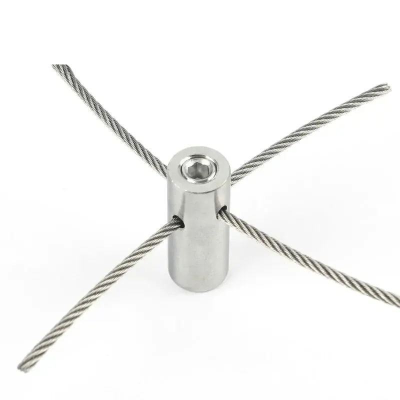 316 Stainless Steel Hubs Wire Trellis Kits for Green Wall Climbing Plants Trellis Wire Hubs with 3mm Wire Rope Cable