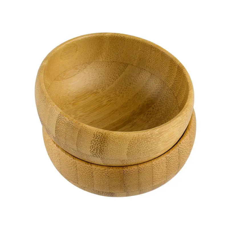 1Pcs Beauty Salon Face Skin Care Eco- Friendly Bamboo Wooden Bowl Mini Cosmetic DIY Facial Mask SPA Mixing Bowls Makeup Containe