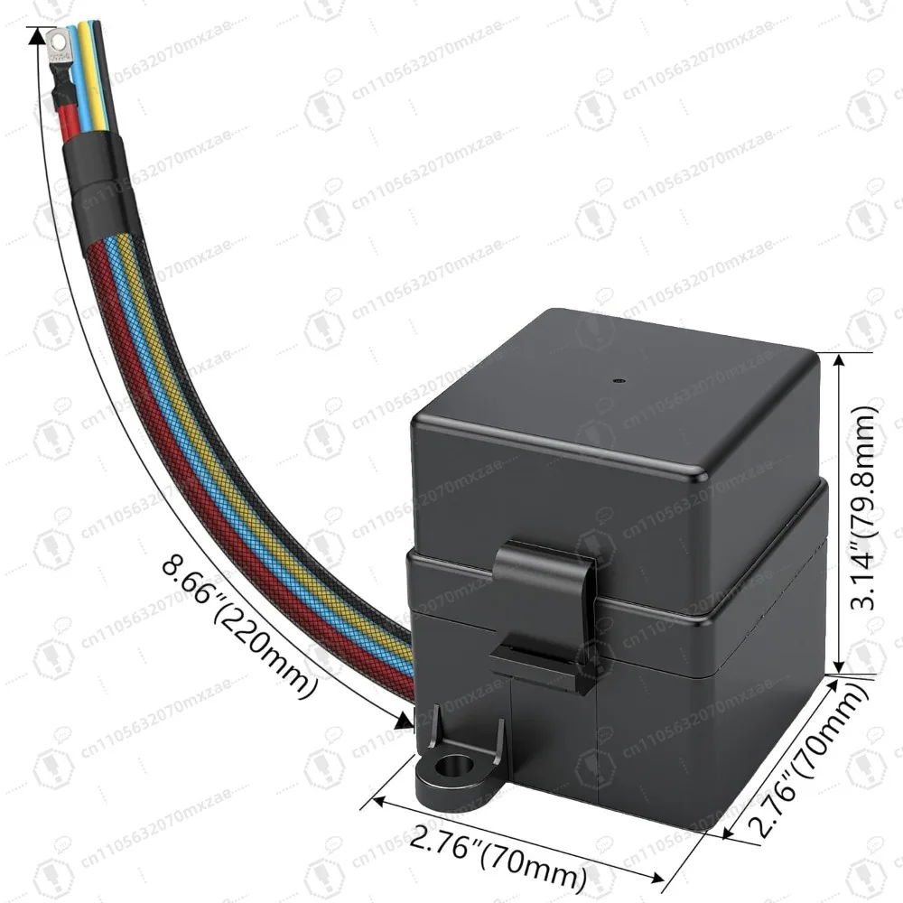 Pudełko na przekaźniki z bezpiecznikami 12V, 2 przekaźniki i 6 bezpieczników nożowych ATC/ATO, blok przekaźnikowy 4-pinowy 80A i zestaw, do samochodów ciężarowych, łodzi, jeporetek