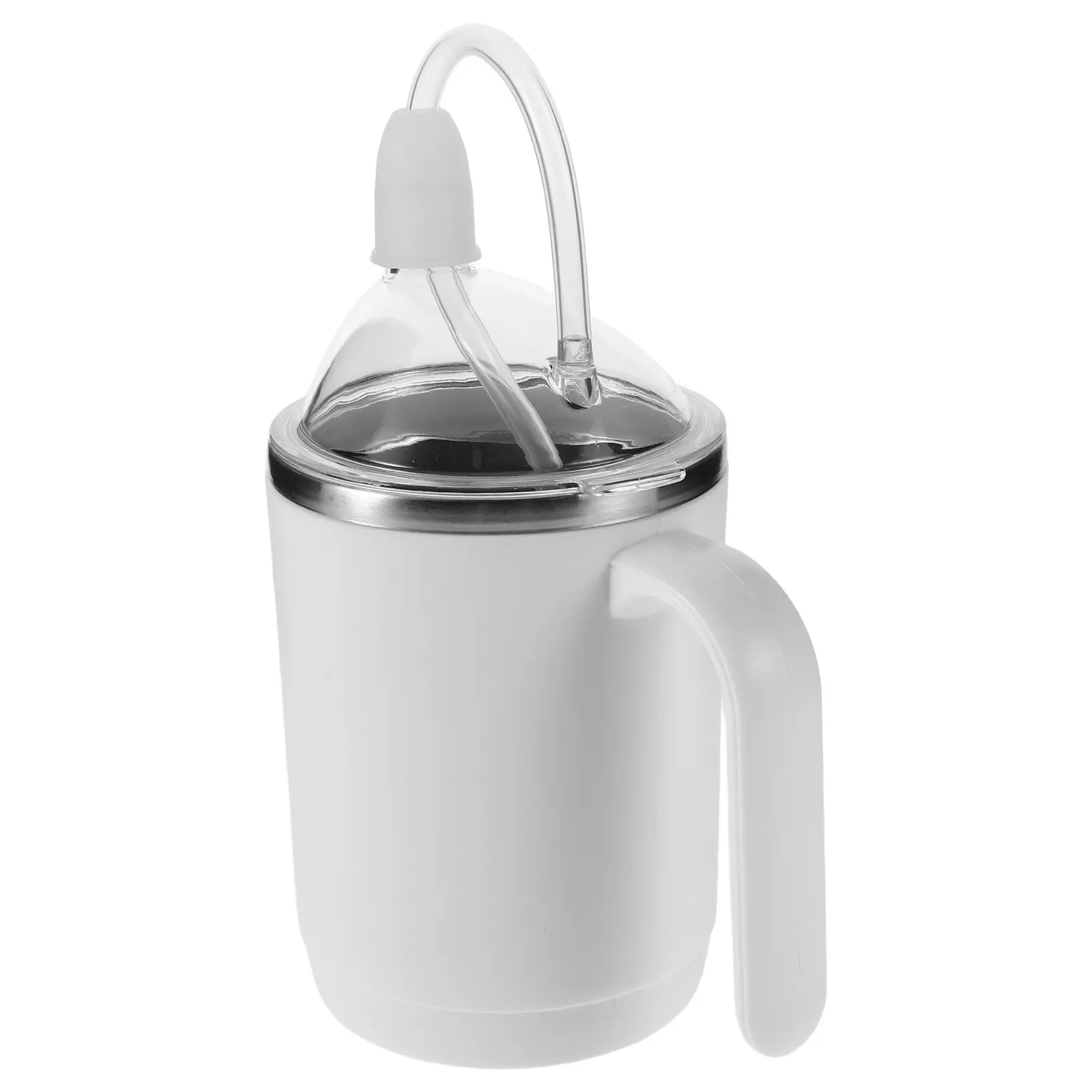 

Spill Proof Cup Elderly 450Ml Non Spill Straw Mug for Bedridden Seniors Pregnant Women Detachable Straw Adaptive Drinking Cup
