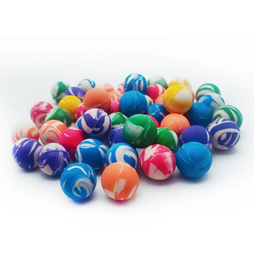 Sportspellen Grappig speelgoed voor kinderen Mini Kleurrijke elastische springballen Rubberen bal Swirl Stuiterende ballen Stuiterende ballen