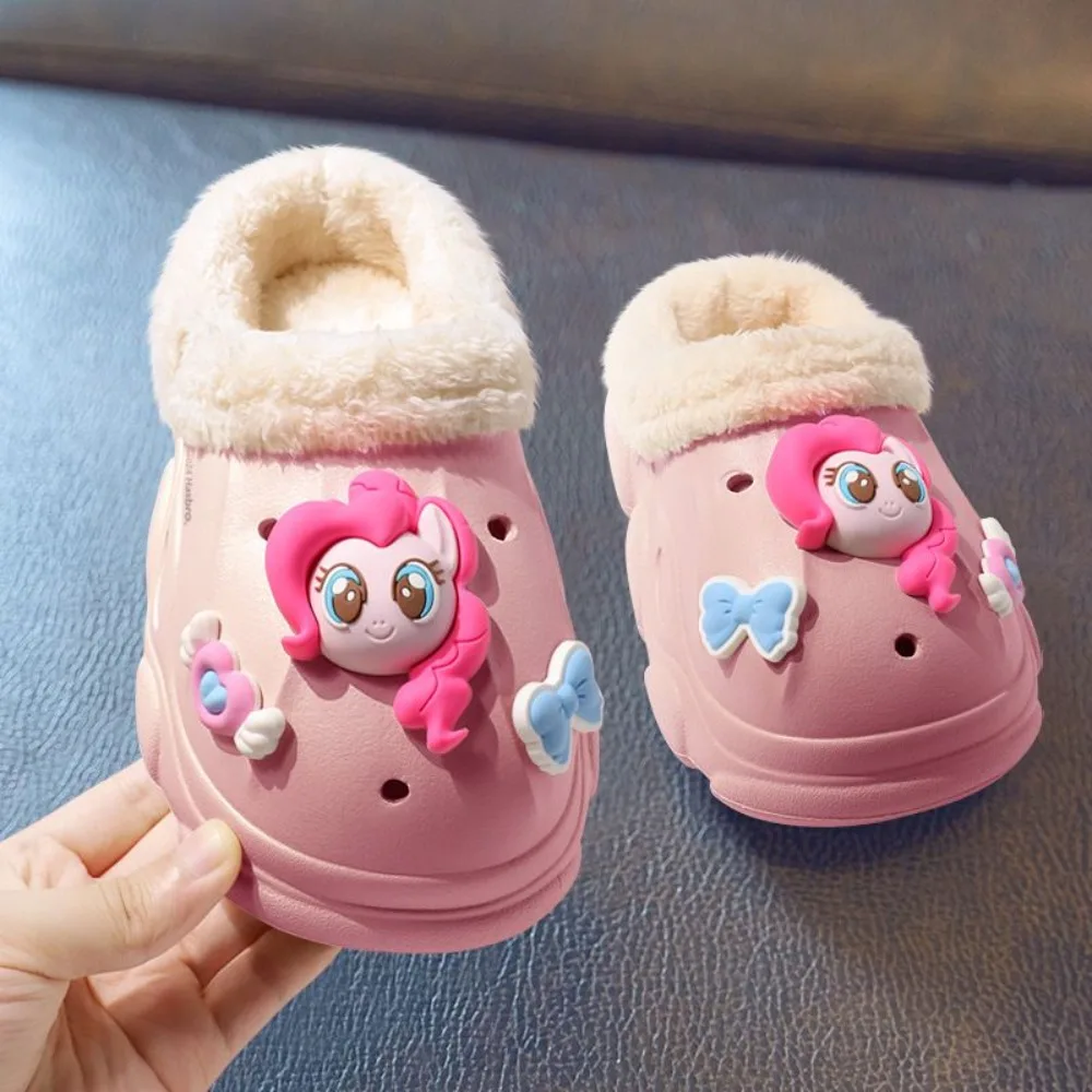 My Little Pony Cotton Slippers Winter Home Indoor Warm Non-slip Waterproof Comfortable Slippers Cartoon Cute Cotton Slipper gift