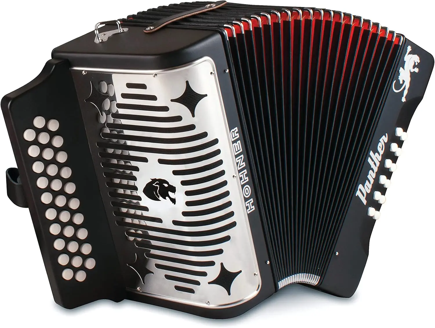 Accordions 3-Row Diatonic Accordion (Black)