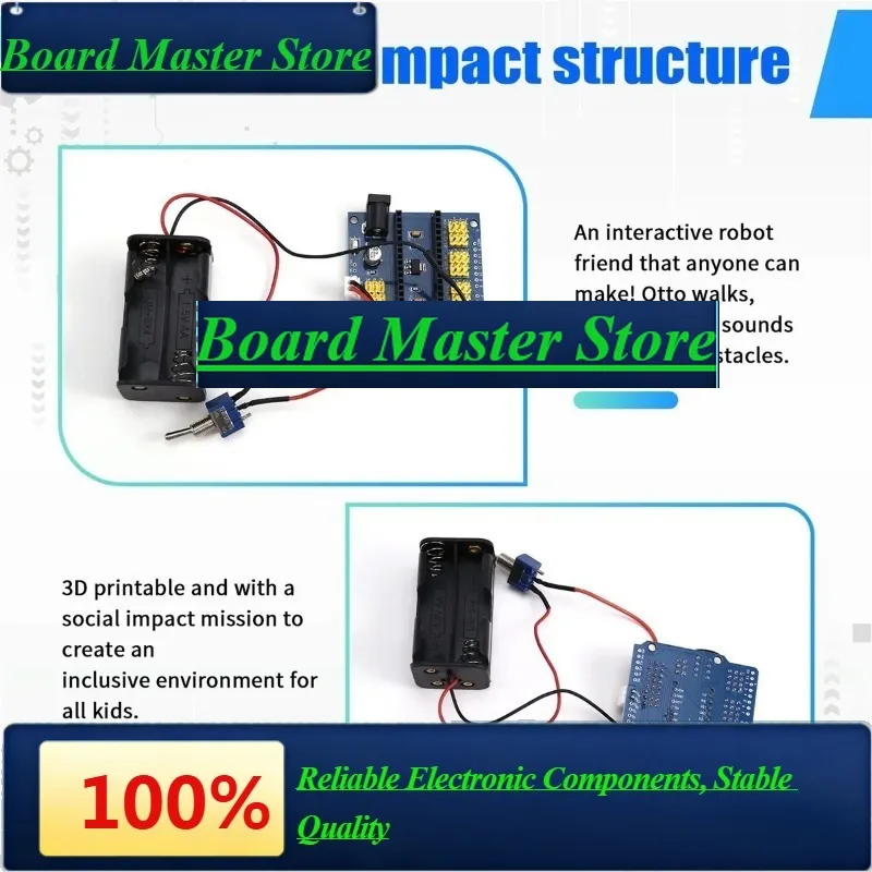 BaMasRobot Ultrasonic Obstacle Avoidance Humanized Playmate Builder For Robot Entry DIY Kit Programmable Robot