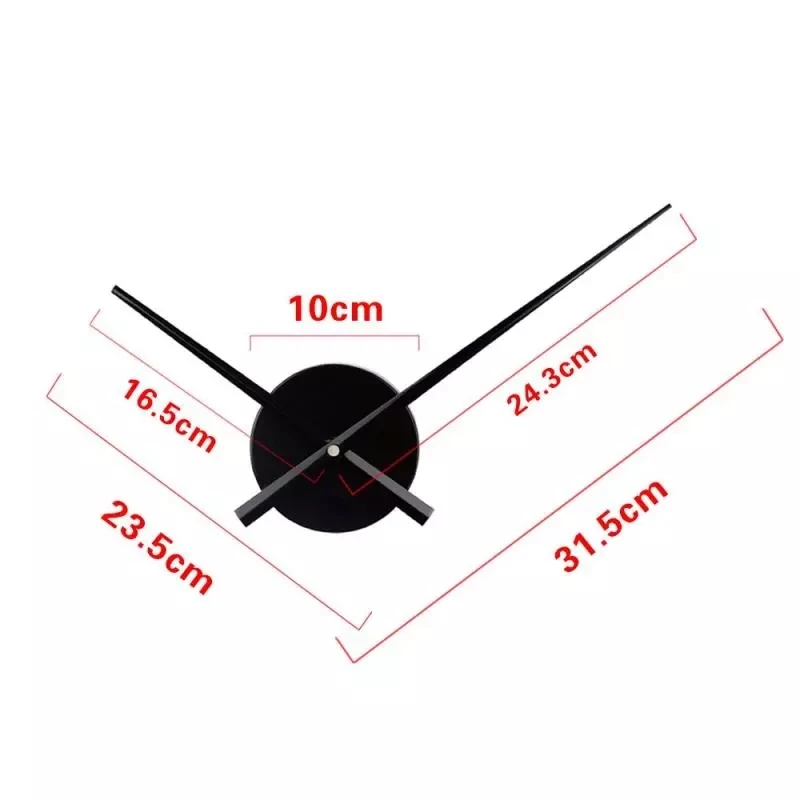 2023 Brief DIY Large Clock Needles Quartz Mechanism Big Size Hour Hands Accessories for 3D Wall Clock Sticker Modern Home Decor image 3