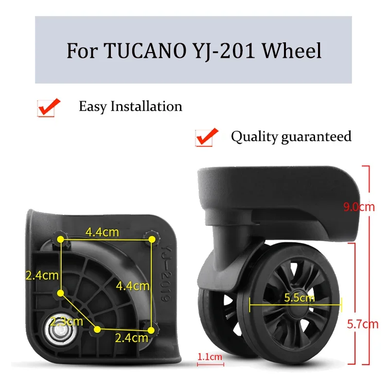 suitable-for-tucano-yj-201-universal-wheel-trolley-case-wheel-replacement-luggage-pulley-sliding-casters-wear-resistant-repair