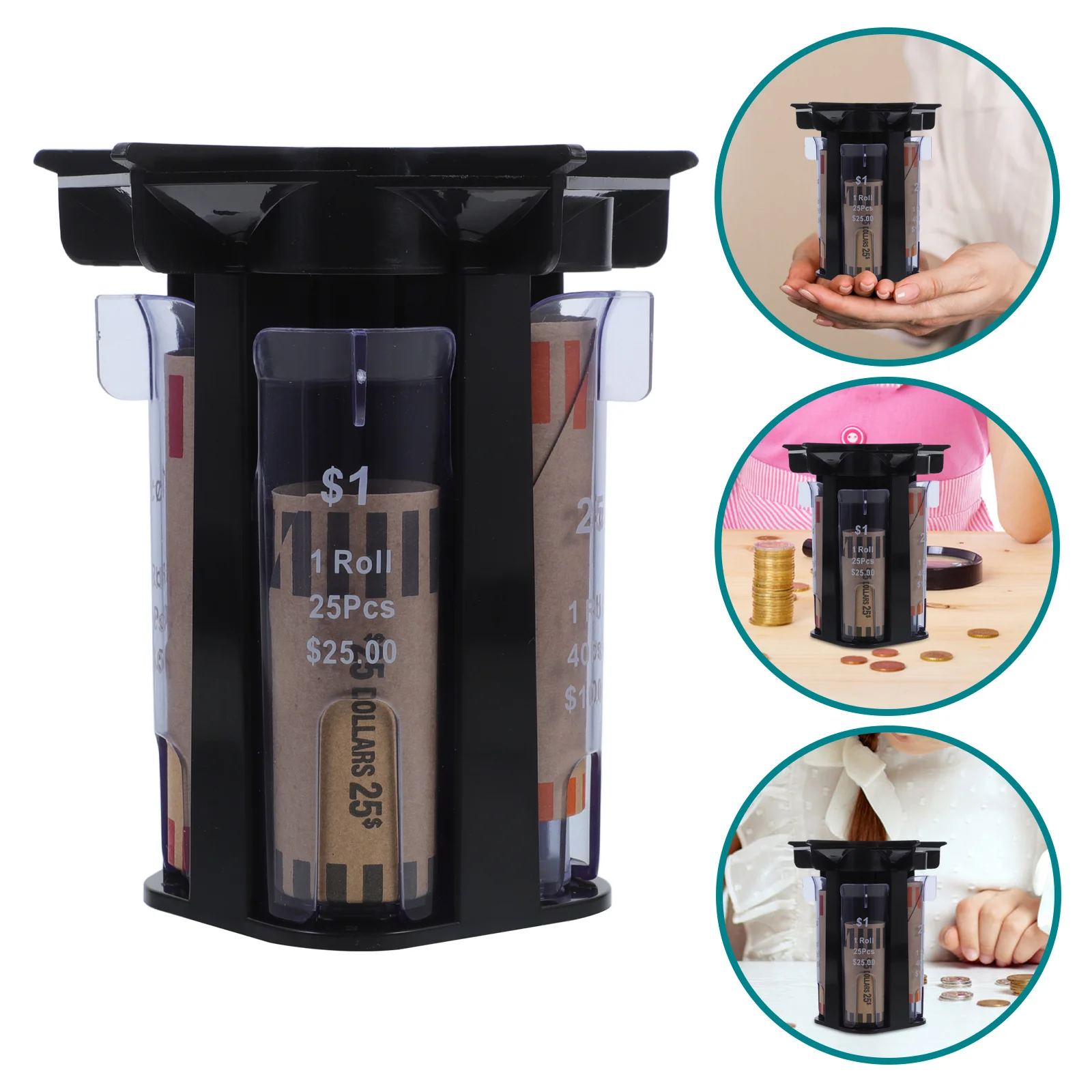 Münze Sorter Lagerung Eimer Container Kunststoff Sortierer Halter Container Neuheit Organizer Staubdicht Desktop