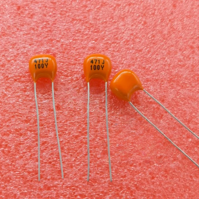 

10PCS Orange Audio Capacitor 470pf 100v 0.00047uf 100v 471J 100v