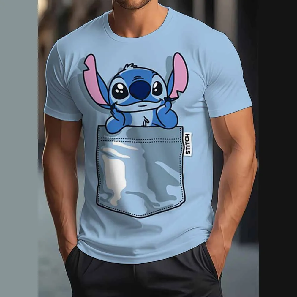 Camiseta con estampado de punto divertido para hombre, camisetas con estampado 3D de personalidad, camisetas holgadas de manga corta, camisetas informales con cuello redondo