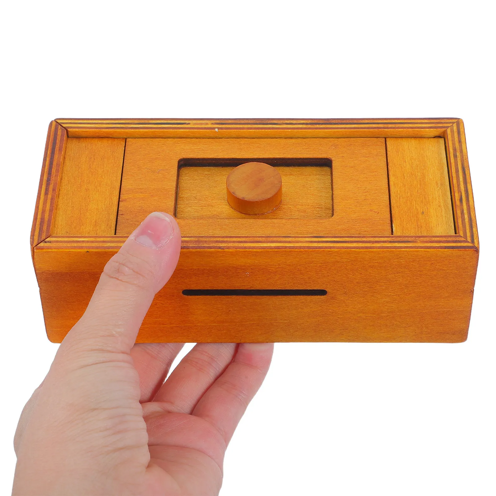 

Деревянная головоломка-коробка с потайными отсеками для хранения денег, подарочных карт, украшений. Сложная головоломка для взрослых.