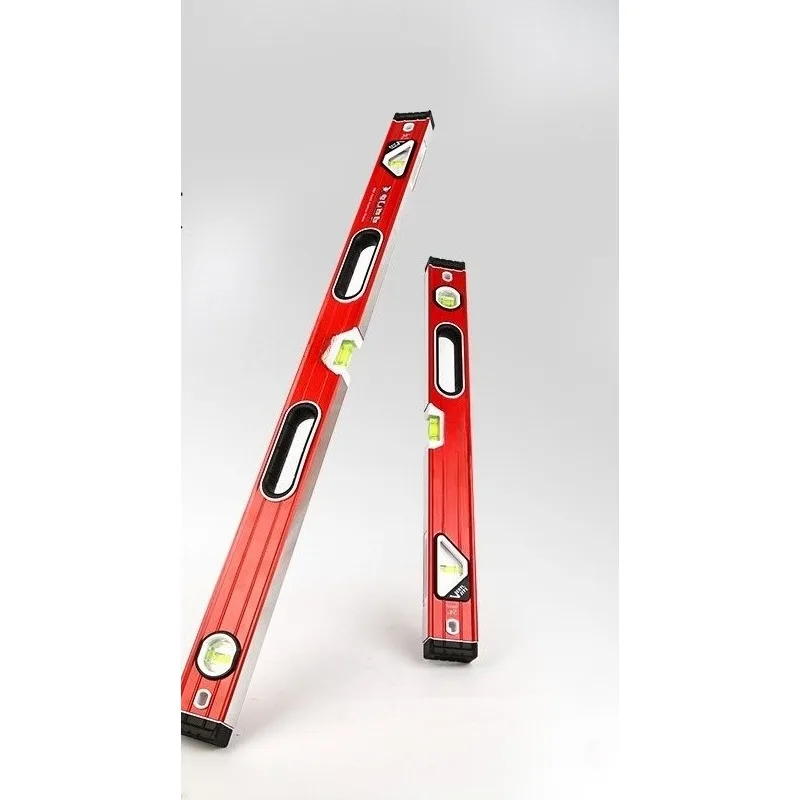 Aluminum alloy level ruler High precision solid ruler reflection blisters Industrial small lengthening thickening anti-drop