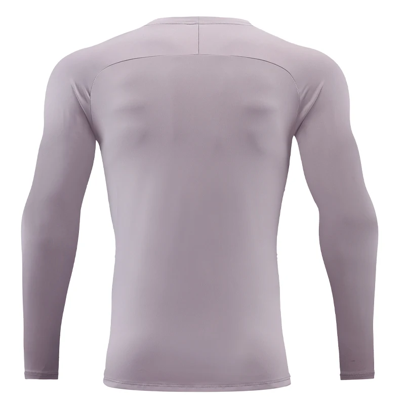 Men Elasticity Long Sleeve Sport Compression Gym Sportswear Breathable Bodybuilding Long Top Solid Color Workout Shirts Tight