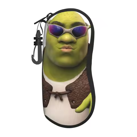 Funny Shreks Meme Glasses Case Fashion Sunglasses Protector Anti-Pressure Eye Contacts Case