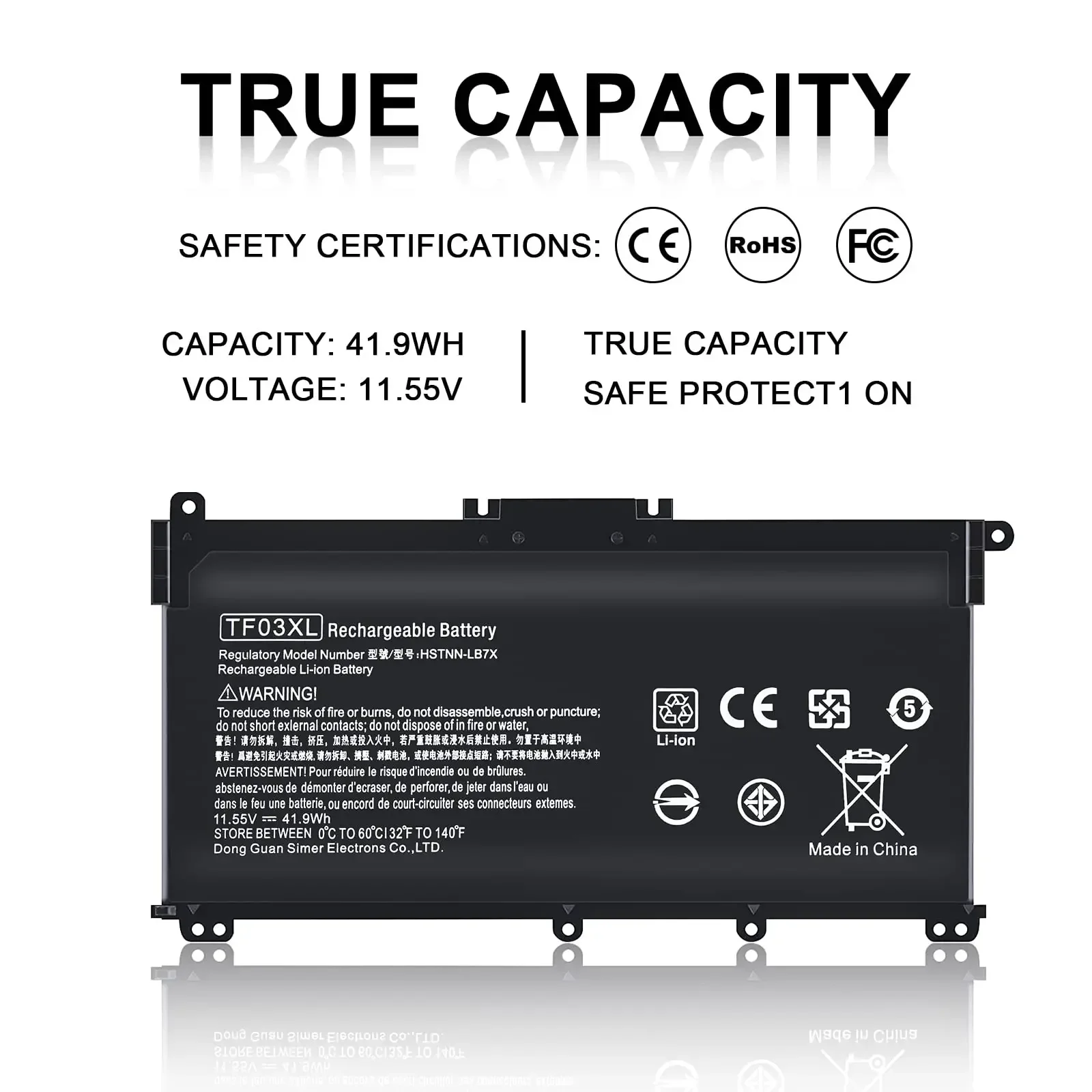 TF03XL Laptop Battery for HP X360 14-BF0XX 14-BK 14-CD Pavilion 15-CC 15-CC023CL 15-DW 15-CK 15-CK0XX 15T-CS 17-AR 17-AR007CA