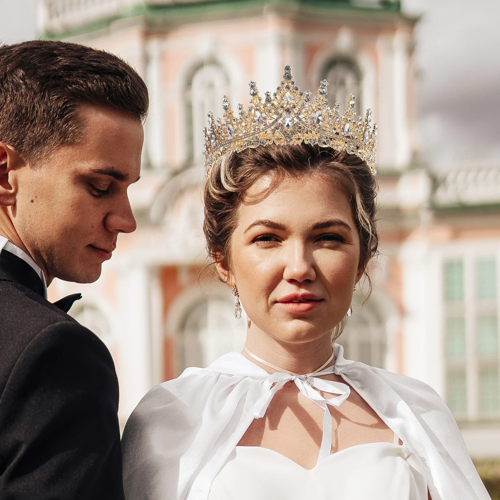 

Crown Hair Accessory Rhinestone Wedding Headpiece Bridal Hair Vine Headband Accessories Brides Retro Women Crystal Durability