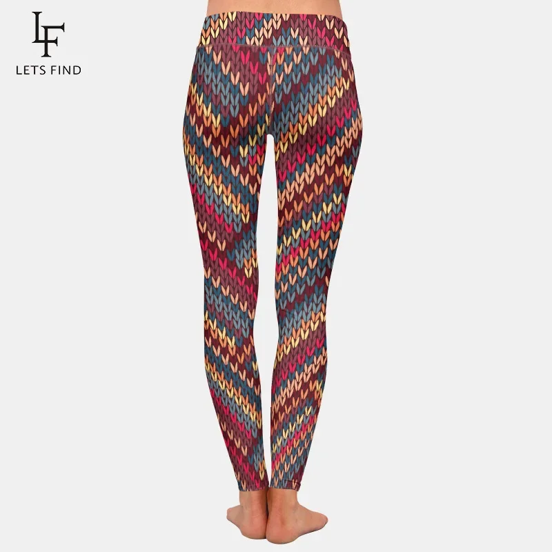 2019 neue Mode Hohe Taille Leggings 3D Drucken für Frauen Top Qualität Milch Seide Leggings