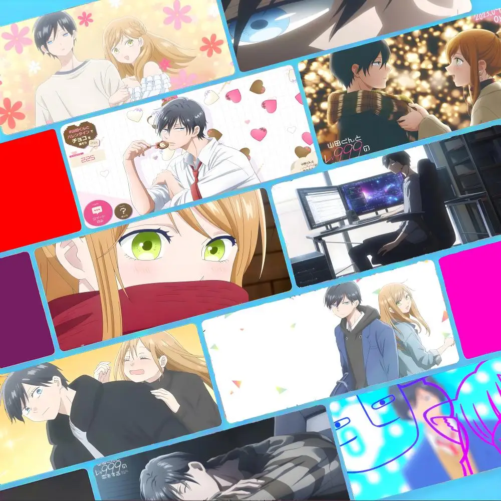 Sweet My Love Story With Yamada-kun At Lv999s Mouse Pad Non-Slip Large Desk Mat Thick Stitched Edge Gaming Mousepad
