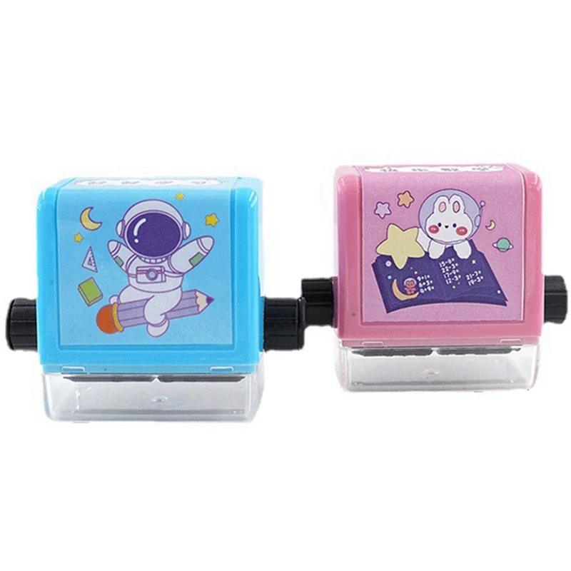 Top-Roller Digital Teaching Stamp, 1-100 Maths Learning Roll Stamp, Additions Subtraction Division Role Stamp