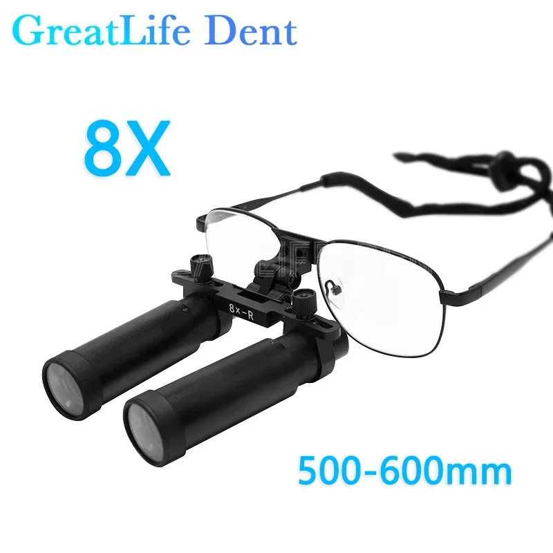 

GreatLife Dent BRILLIANCE 48 Dental Loupes Head Wearing Glasses Magnifying The Mirror Oral Glass Surgery Hd Led