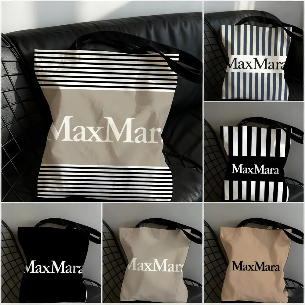 Bolsas de almacenamiento de moda de la marca MaxM-Mara, bolso de lona de gran capacidad para estudiantes mujeres, para guardar libros, bolso de mano para mamá