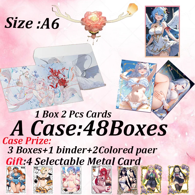 

2024 Newest Charm A6 Size Waifu Goddess Story Collection Card Swimsuit Bikini Booster Box Habbies Gift