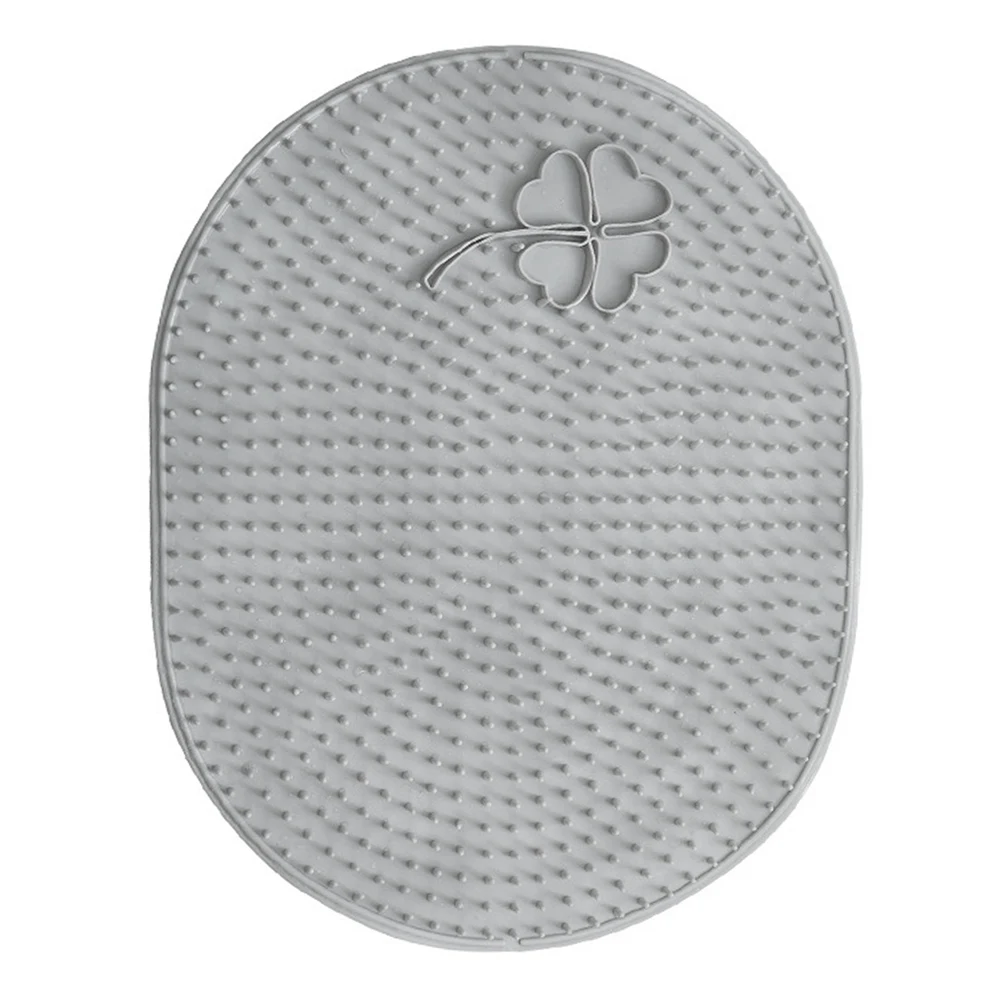 

1pc Premium Tpe Brush Massager Non-Slip Shower Foot Scrubber Mat Bathrooms Exfoliating Callus Remover Foot Cleaner Mat Massage