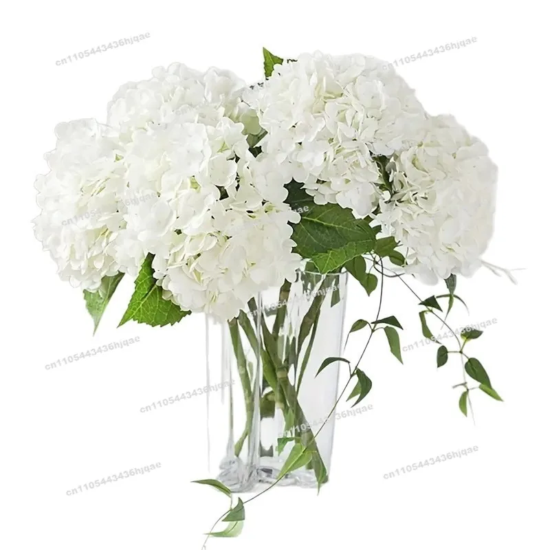 

5pcs Hydrangea 3 Leaves 96 Pieces Artificial Flower Wedding Home Decoration Floral Decoration Photography Props Fake Flower