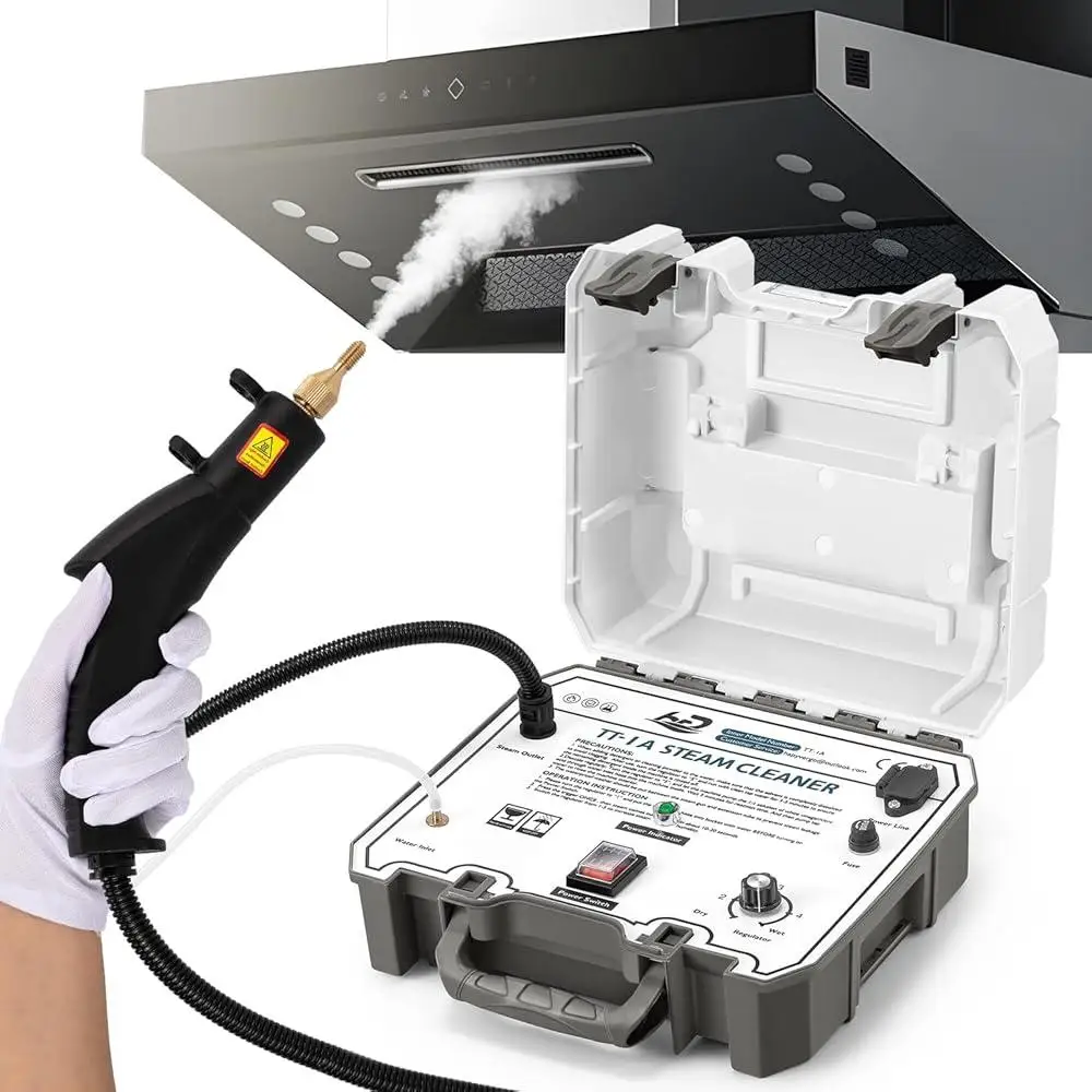 1500W 고압 스팀 청소기 Tankless 15s 가열 230F 자동차 자동차 홈 주방 욕실 그라우트 타일 청소 도구