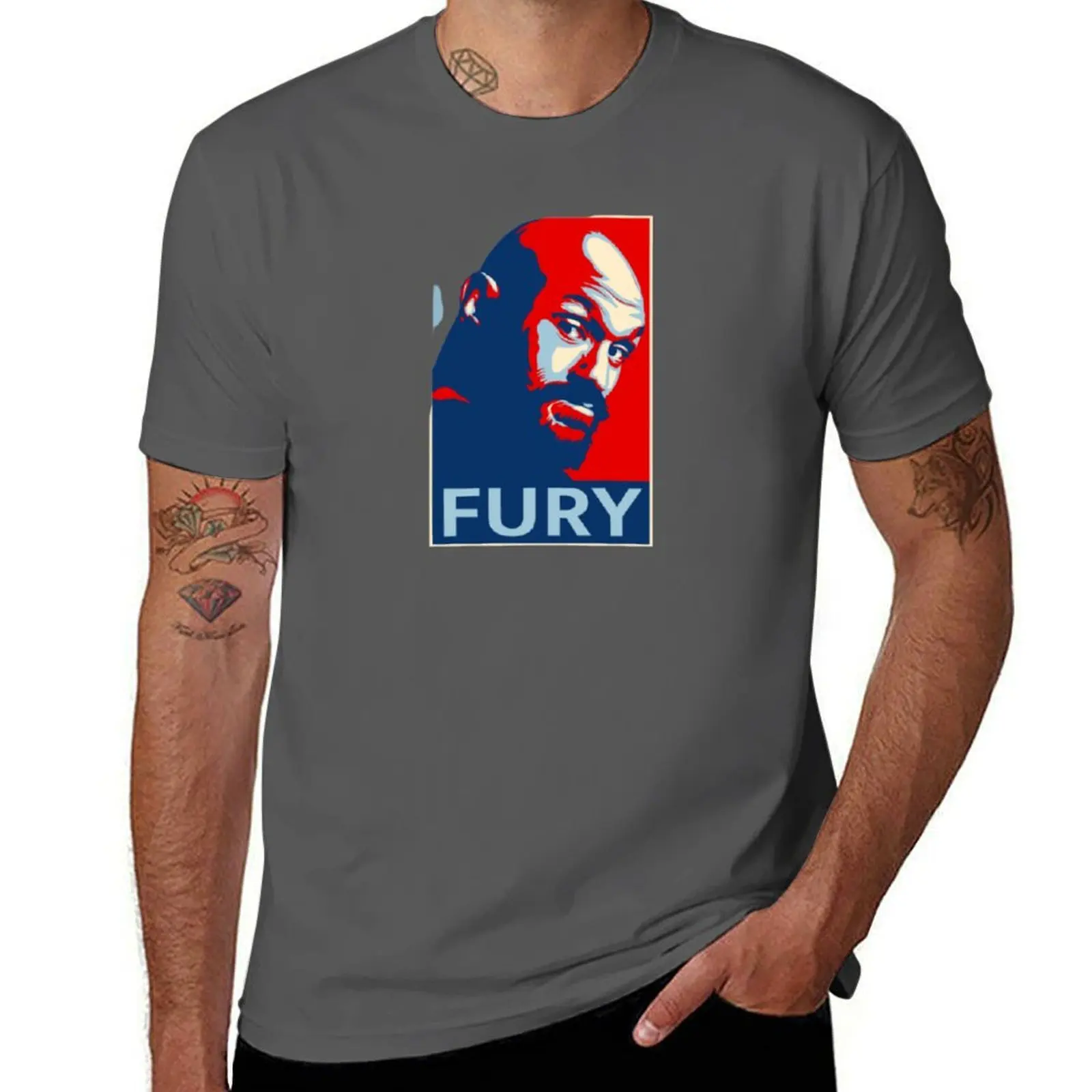 

King tyson fury Shirt T-Shirt anime t shirts oversize t shirt man cotton T-Shirt