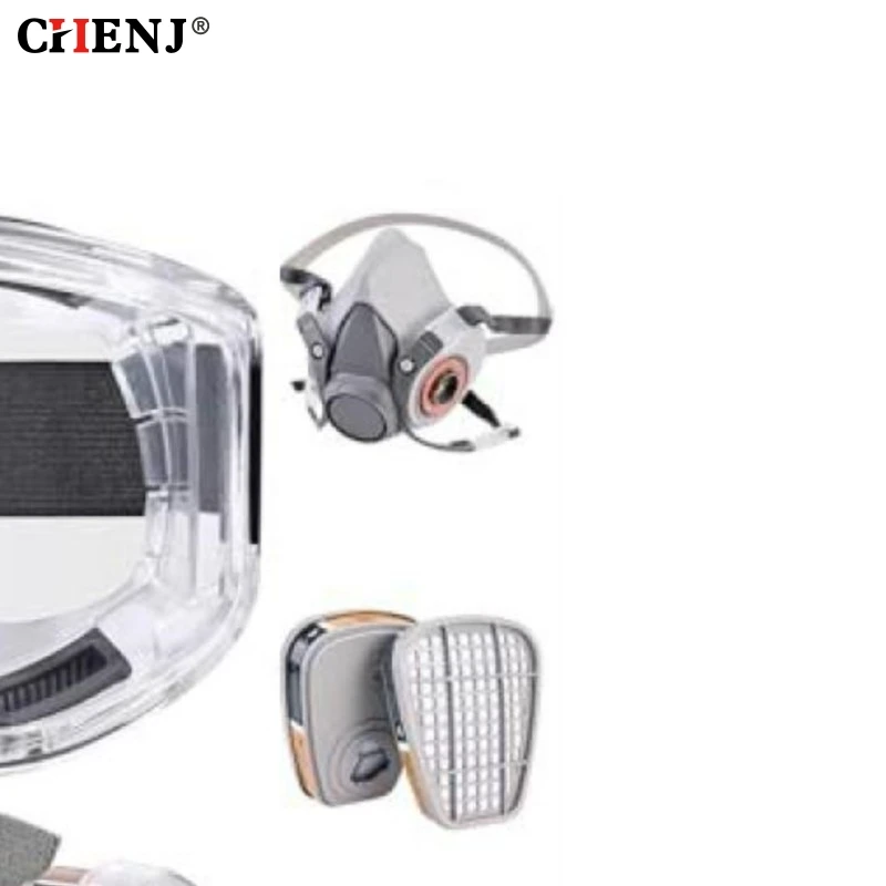 

7-in-1 16-in-1 Black 6200 Dust Mask Half Face Respirator Spray Paint Organic Vapor Chemical Gas Filter Gas Mask Work Safety