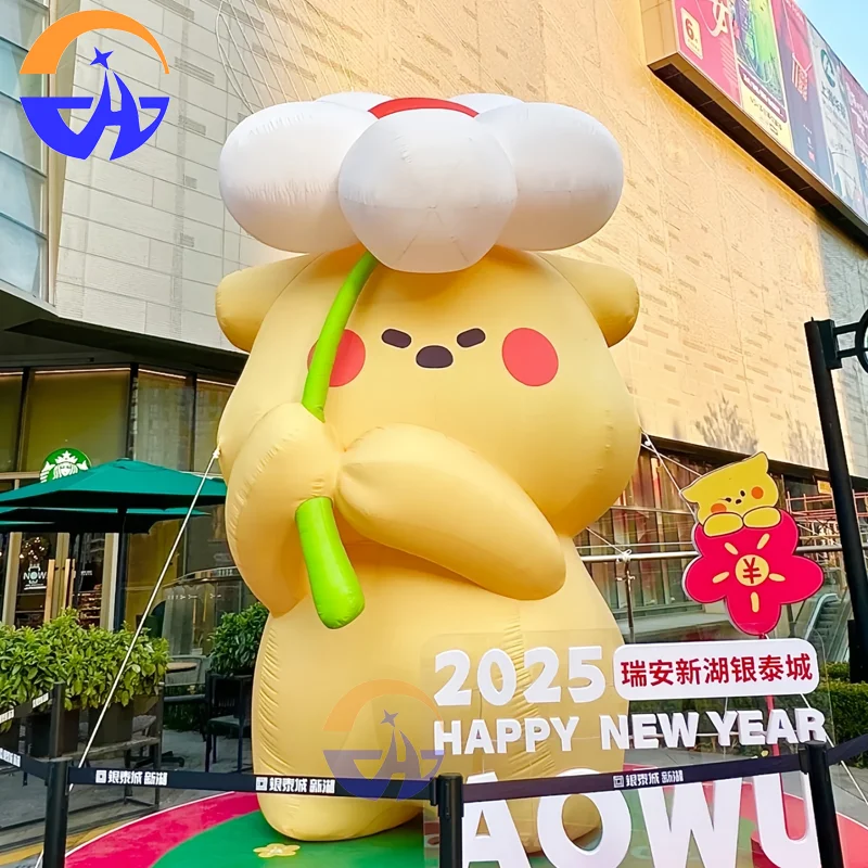 

Customized inflatable glowing cartoon doll air models for outdoor shopping mall event decoration props.