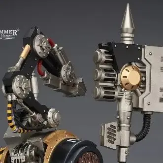 

【In stock】JOYTOY Warhammer 40K Iron Warriors Warsmith with Graviton Crusher Hammer 1/18 Anime Figure