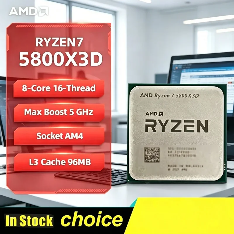 

Exalted Current AMD Unbundled CPU Ryzen 7 5800X3D 5000 Series Vermeer Zen3 16-Core 3.4GHz 105W Socket AM4 Without Cooler