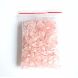 100g Bulk Small Size Natural Semi-precious Stone Rose Quartz Crushed Stone Reiki Healing Mineral Crystals Chip