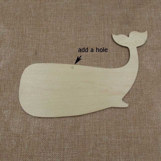 5,1–20,3 cm dick, unlackiert, blanko, Holz, unter dem Meer, Tier-Dophin-Laser, ausgeschnitten, Holzform, Bastelbedarf, Holzhandwerk-Ausschnitt – Detail 21