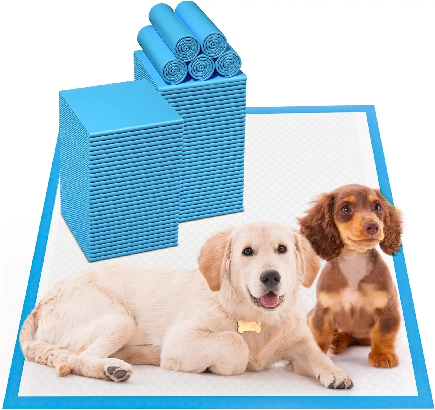 

Leak-Proof Pet Training Pads, Extra Absorbent Quick-Dry Disposable for Dogs and Cats