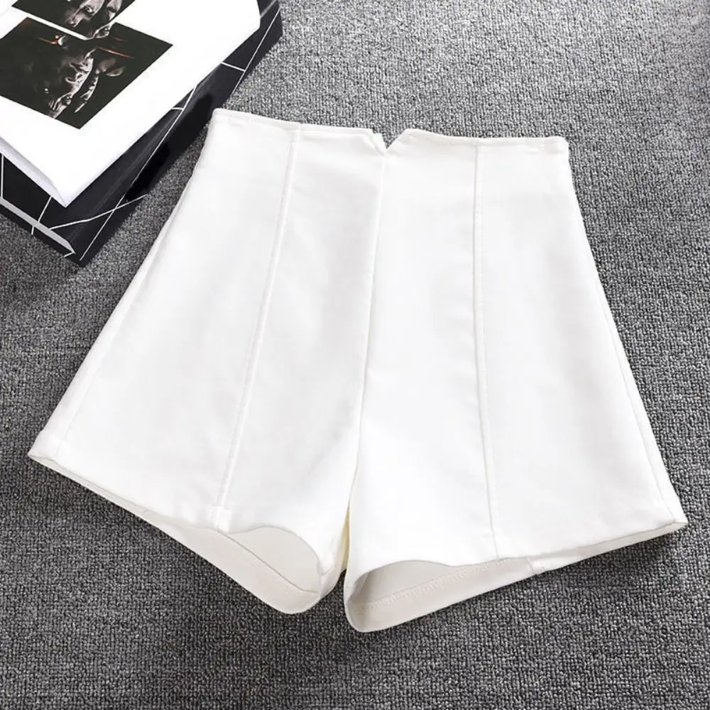 Krótkie spodenki typu A-line, dopasowane, w stylu Y2K, jednolite, eleganckie, szorty, spodnie, spodnie z wysokim stanem, damskie letnie krótkie spodnie, letnie.