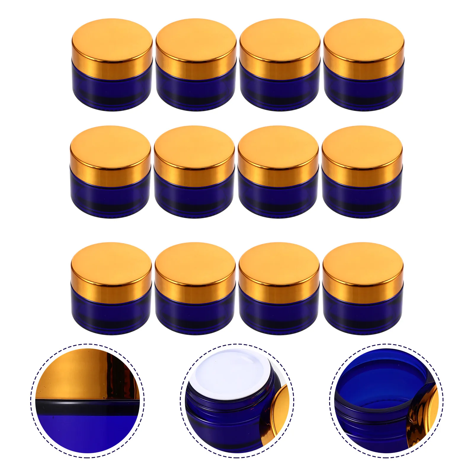 12pcs-refillable-face-cream-containers-glass-jars-portable-travel-storage-mini-empty-cream-bottles