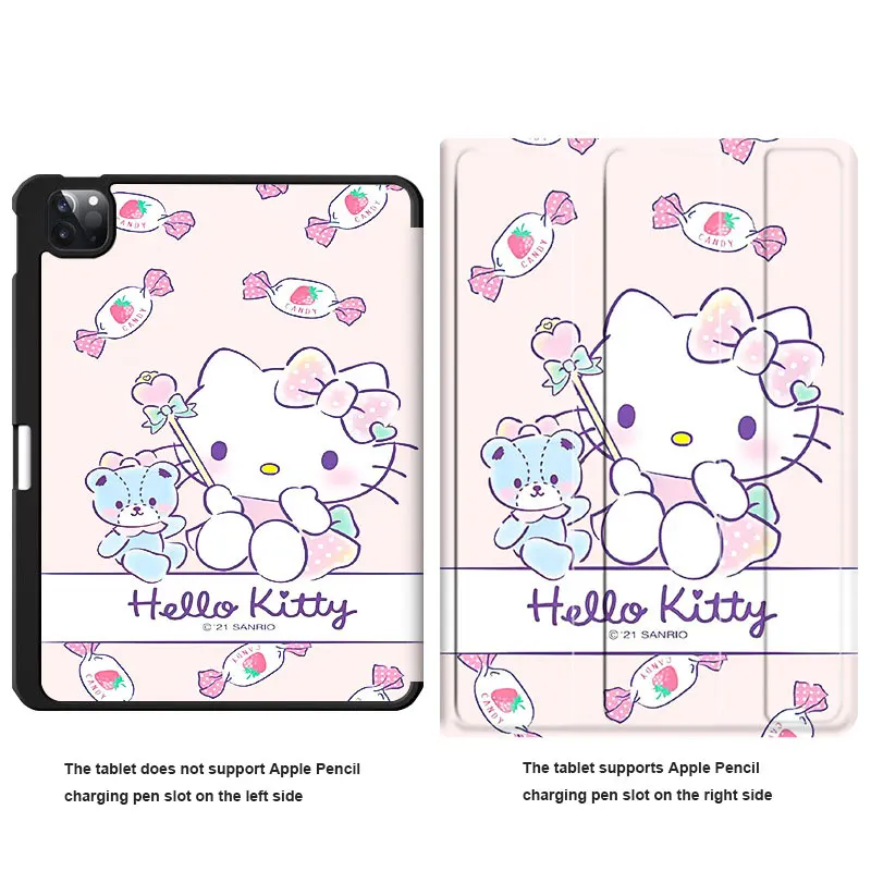 Hello Kitty Tablet Case for Ipad 10th Pro 21 22 11inch Generation Case 9th 10.2inch Air4/5/ Ipad Case Mini4/5 for With Pen Slot