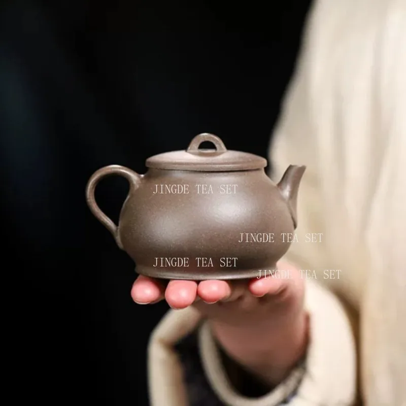 150ml Carving Rooster Purple Clay Teapot Household Internal Push Hole Teapot Qingduan Mud Small Capacity Kungfu Yixing Teapot