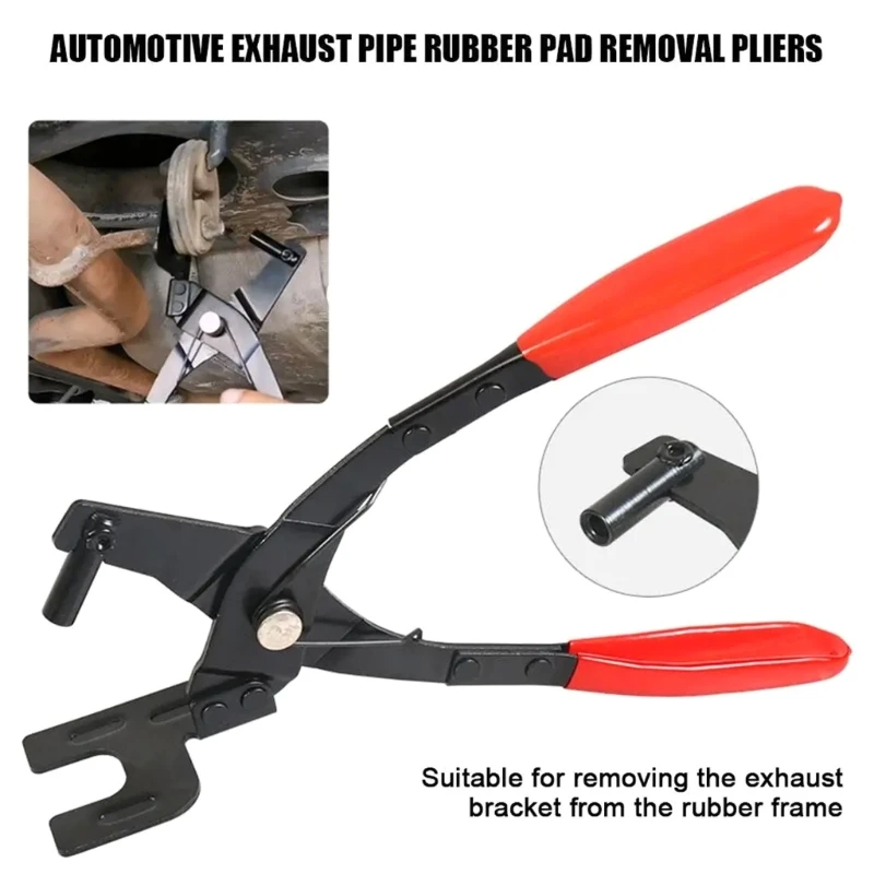 Automotive Muffler Maintenance Exhaust Insulators Hanger Removal Exhaust Rubber Pad Plier Puller Tools Disassembly Tool