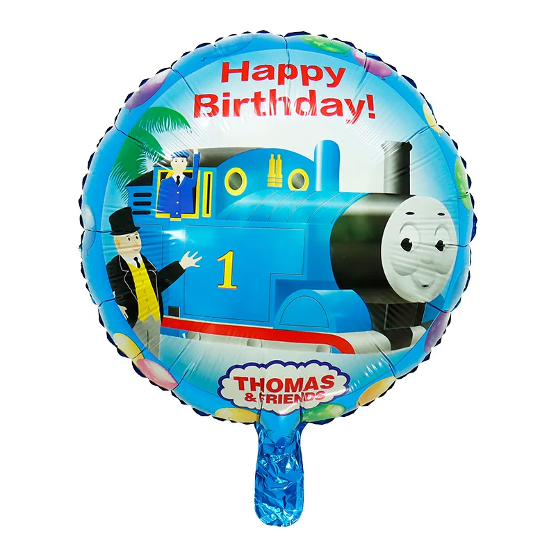 Cartoon Thomas Train Birthday Decorations Foil Balloons Retro Train The Themed Supplies Baby Shower Wedding Birthday Party Gifts