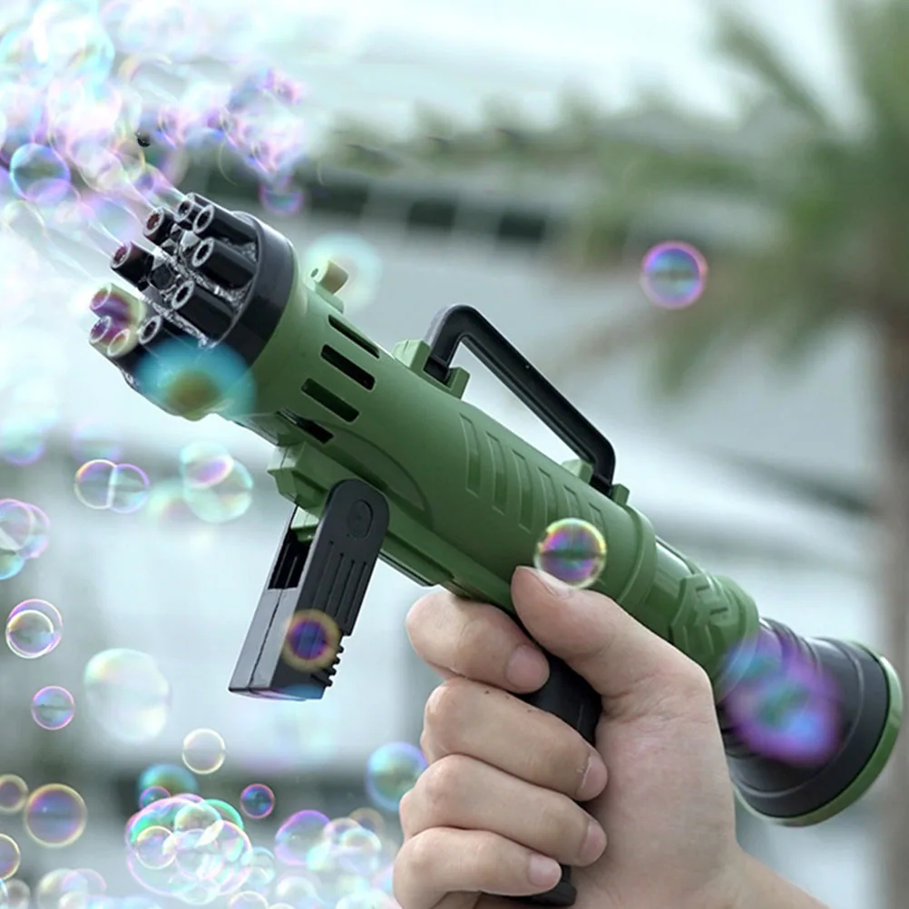 1 set Electric Machine For Kids Safe Durable No Burrs Easy Grip Creative Shape Bubble Maker Parent-Child Playtime Gift Outdoor