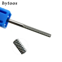 HYTOOS 18mm pręt z węglika bardzo długie wiertła do paznokci 3/32 skórek czyste wiertła elektryczne akcesoria Manicure Bit Tool