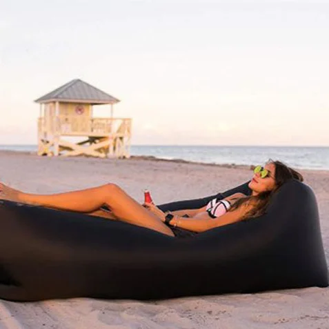 

3 season outdoor high quality waterproof nylon air lounge inflatable couch beach inflatable sofa