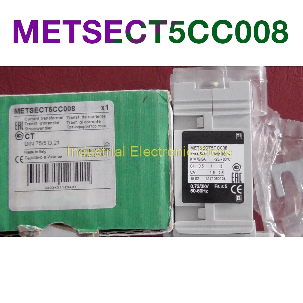 Current Transformer 75/5A Damp Heat For Schneider METSECT5CC008