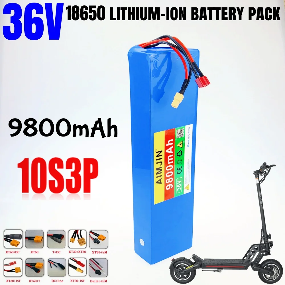 بطارية سكوتر كهربائي 36 فولت Kugoo S1, S2, S3, S3 Pro بطارية ليثيوم أيون مناسبة 9800 مللي أمبير في الساعة