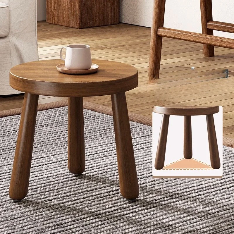 

Удобная маленькая скамейка, устойчивый низкий табурет, портативный табурет из черного ореха, несколько сцен, бытовой деревянный табурет, мебель