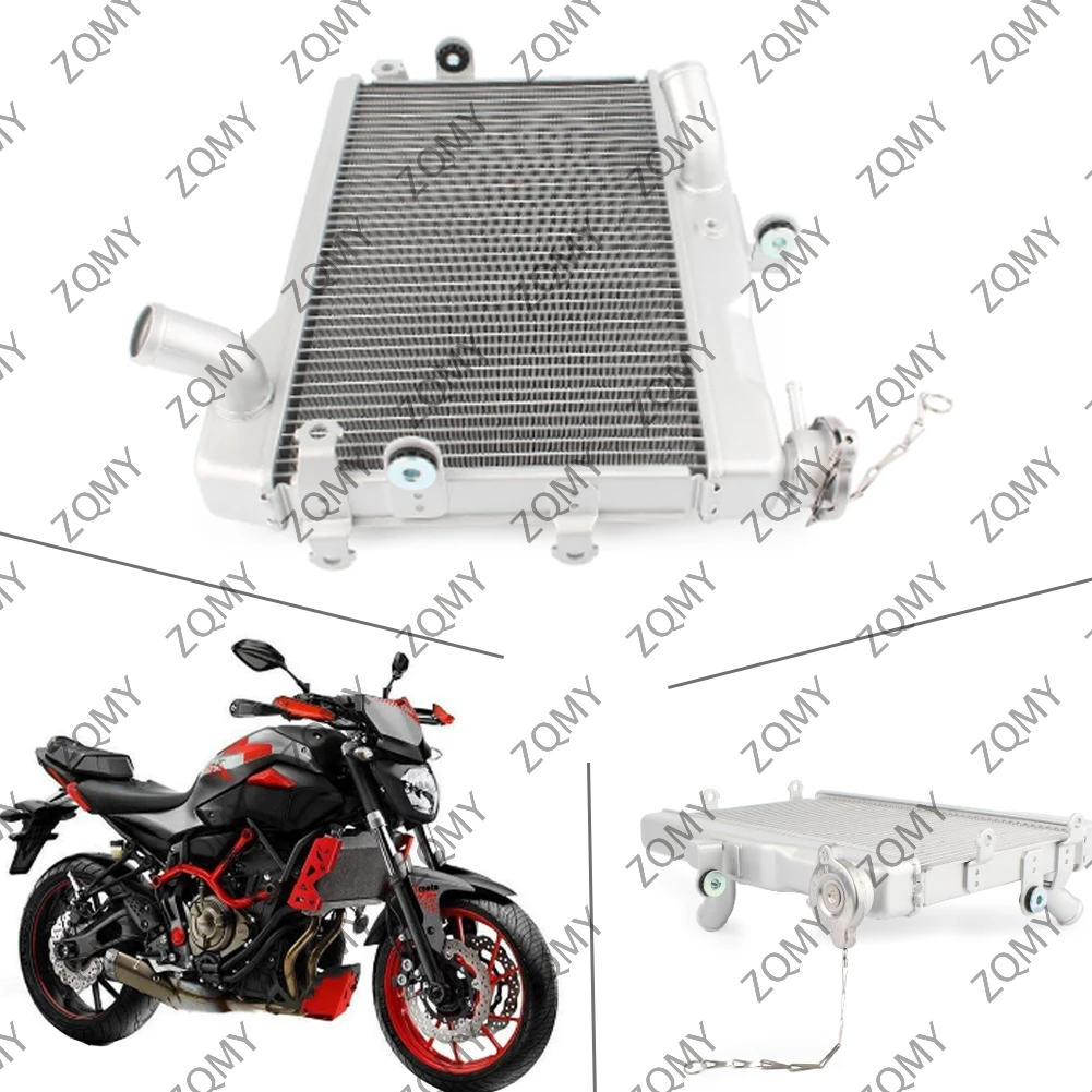 

MT07 FZ07 CNC Motorcycle Engine Cooling Radiator Water Cooler For Yamaha MT-07 FZ-07 2014 2015 2016 2017 2018